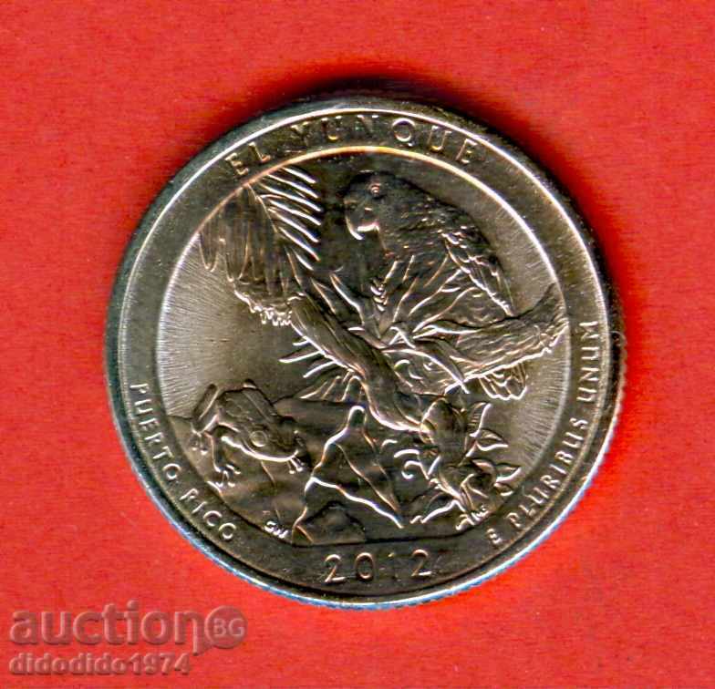 ΗΠΑ USA 25 cent έκδοση 2012 D PUERTO RICO ΝΕΟ UNC