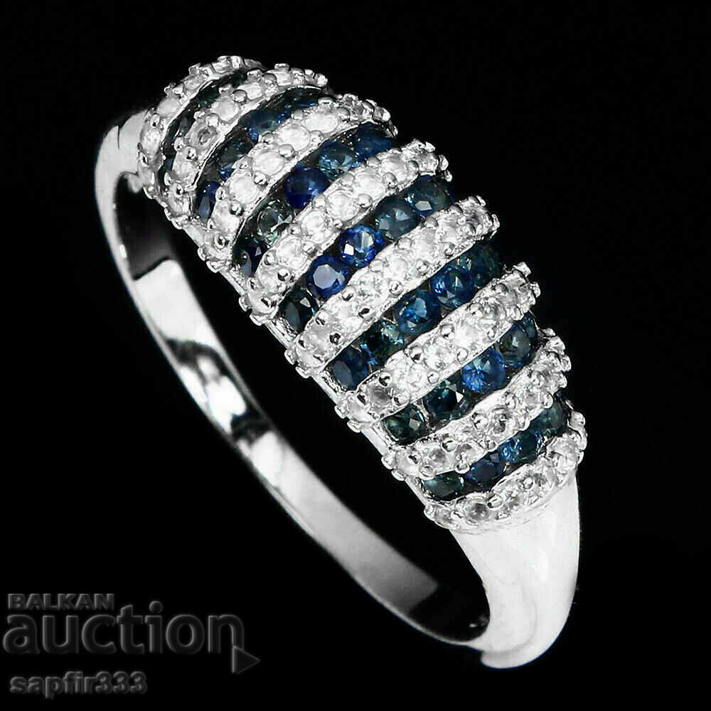Auction  DESIGNER RING WITH NATURAL SAPPHIRES AND TOPAZS