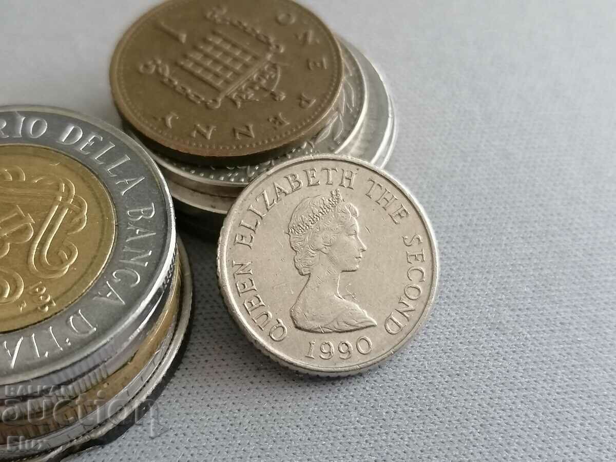Coin - Isle of Jersey - 5 pence | 1990 with price 6.35 BGN | € 3.25 Coin - Isle of Jersey - 5 pence | 1990 with price 6.35 BGN | € 3.25