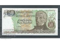 Argentina 50 pesos in green 1976