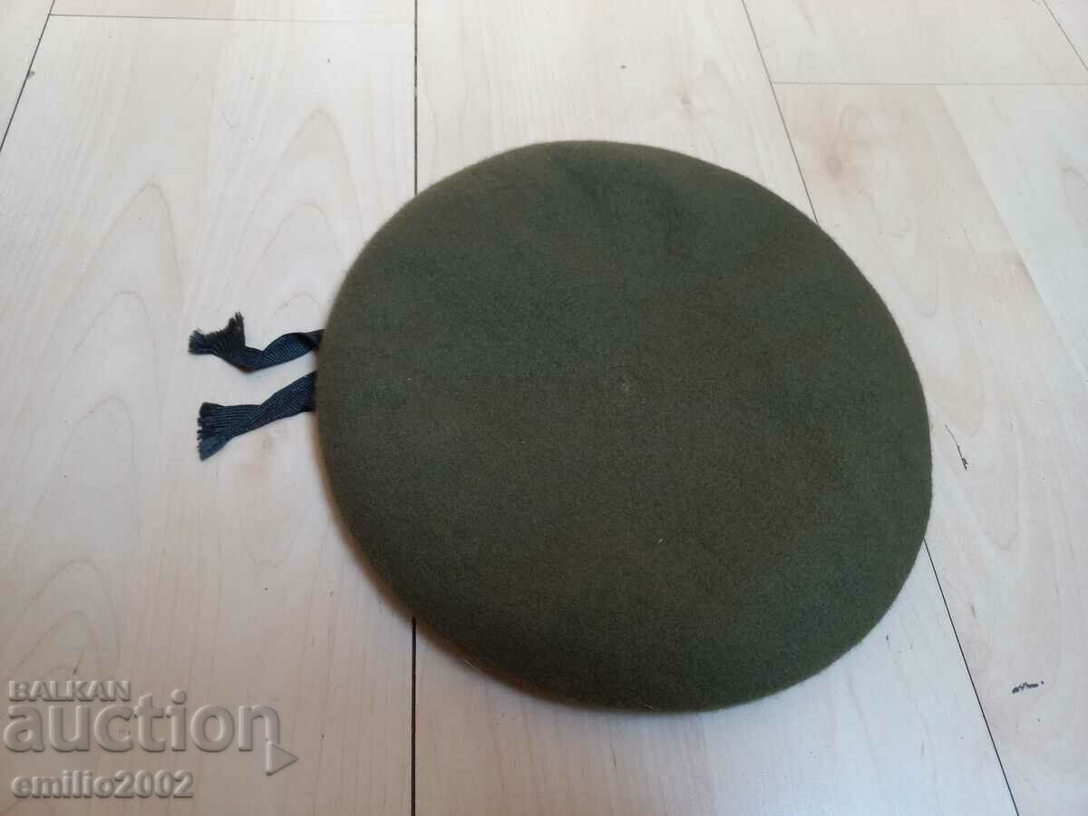 Military green beret from the adjacent units