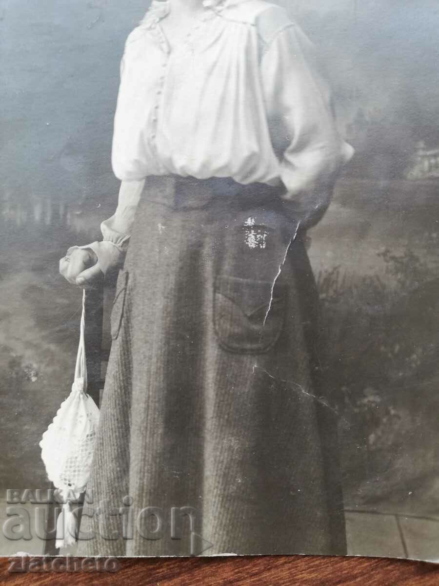 Old photo Kingdom of Bulgaria - Woman, Xanthi 1917 with price 25.00 BGN | € 12.78 Old photo Kingdom of Bulgaria - Woman, Xanthi 1917 with price 25.00 BGN | € 12.78