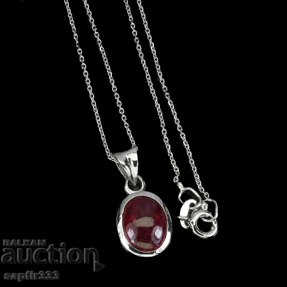 RUBY IN A SET - FINE UNISEX NECKLACE