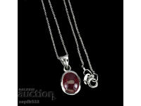 RUBY IN A SET - FINE UNISEX NECKLACE