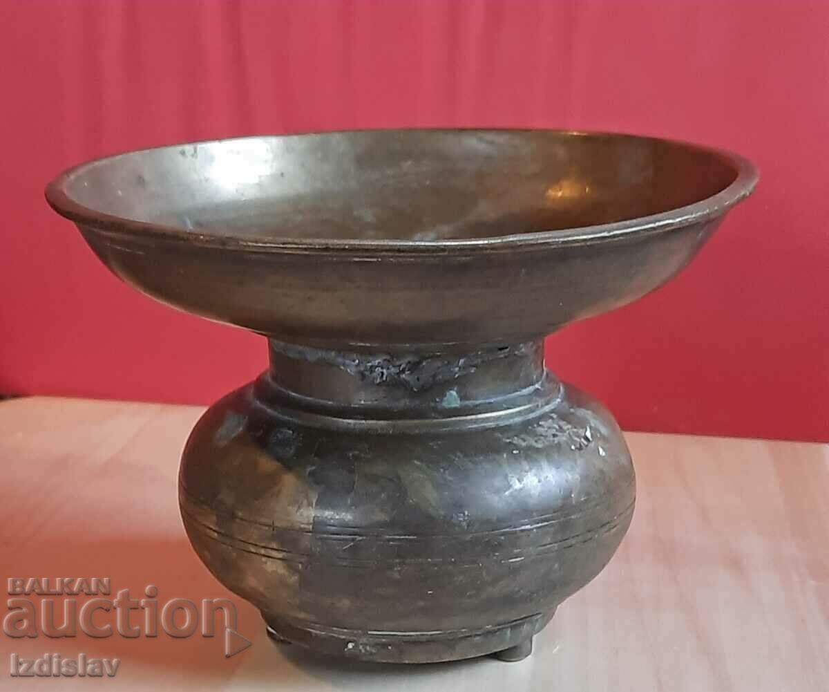 Antique bronze spittoon 19th c. - 5