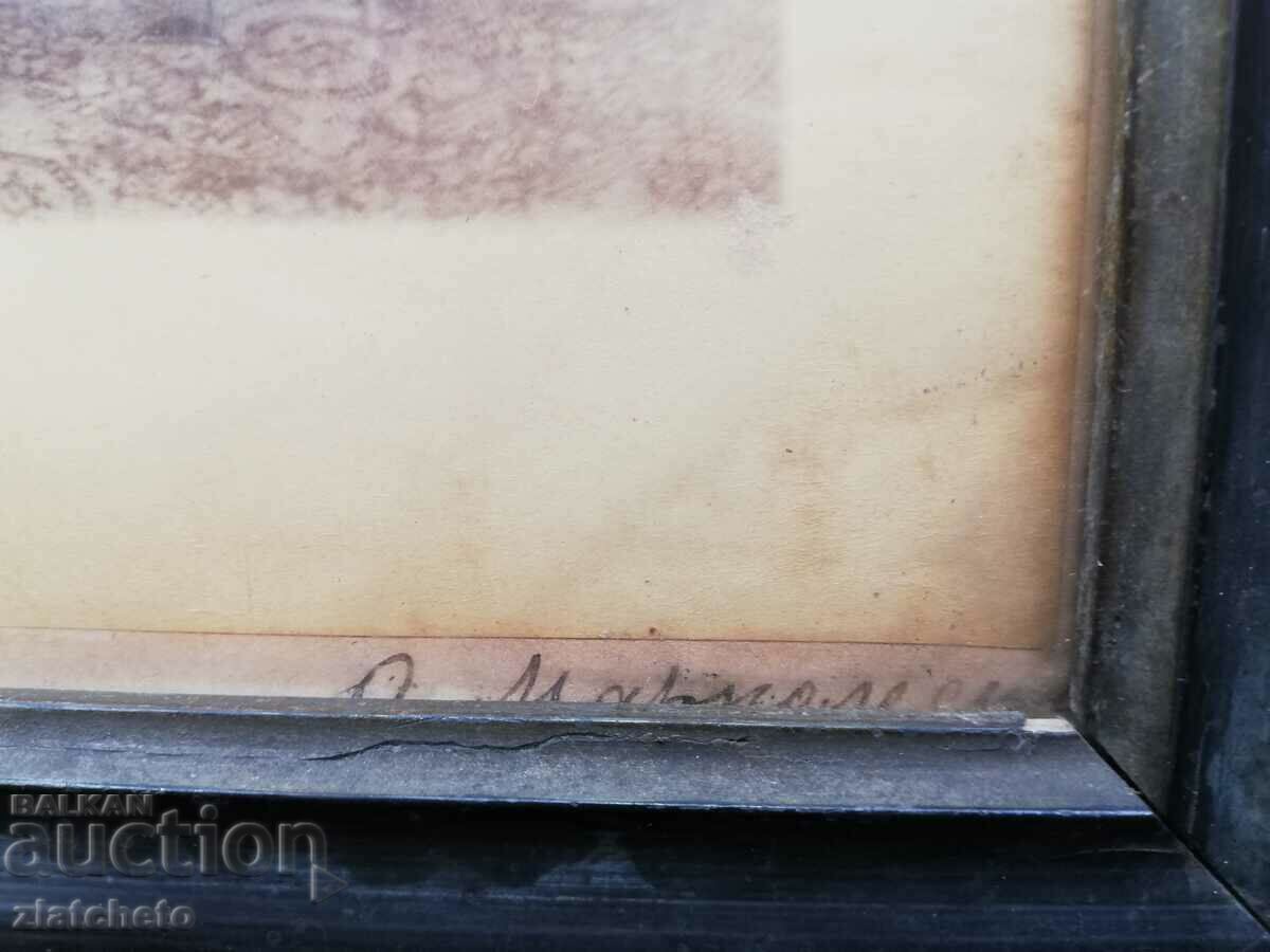 Old photo cardboard - atelier Honoriy Marcolesko, framed - 5 Old photo cardboard - atelier Honoriy Marcolesko, framed - 5