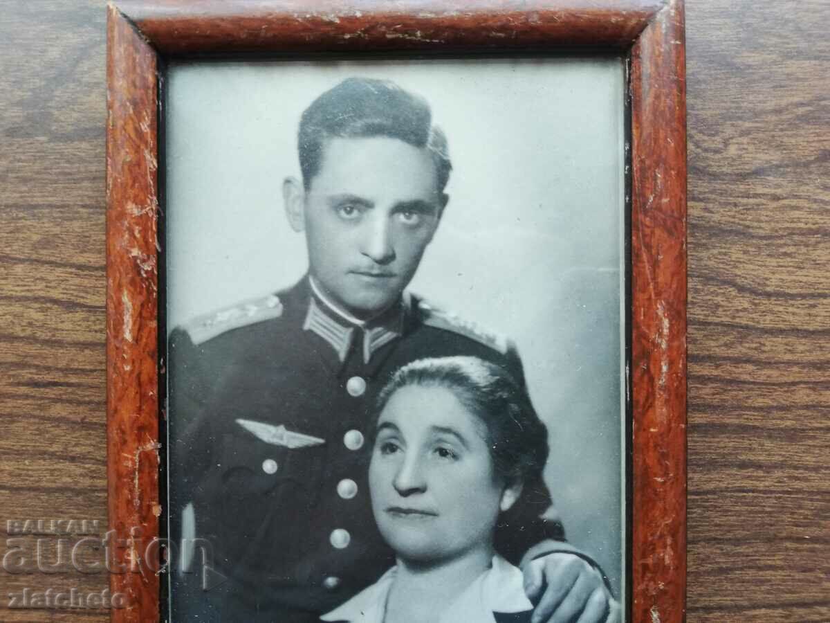 Auction Old photo Kingdom of Bulgaria - Military Airman WW2 Auction Old photo Kingdom of Bulgaria - Military Airman WW2