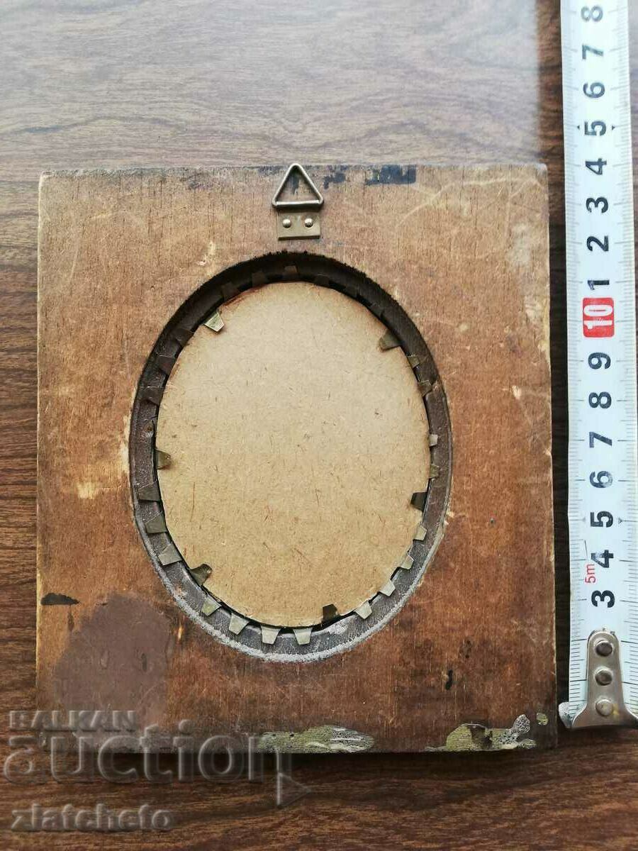 Old WW2 photo - German officer, framed - 5 Old WW2 photo - German officer, framed - 5