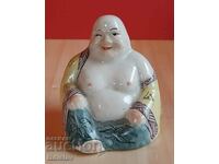 Figurină antică din porțelan chinezesc Buddha așezat