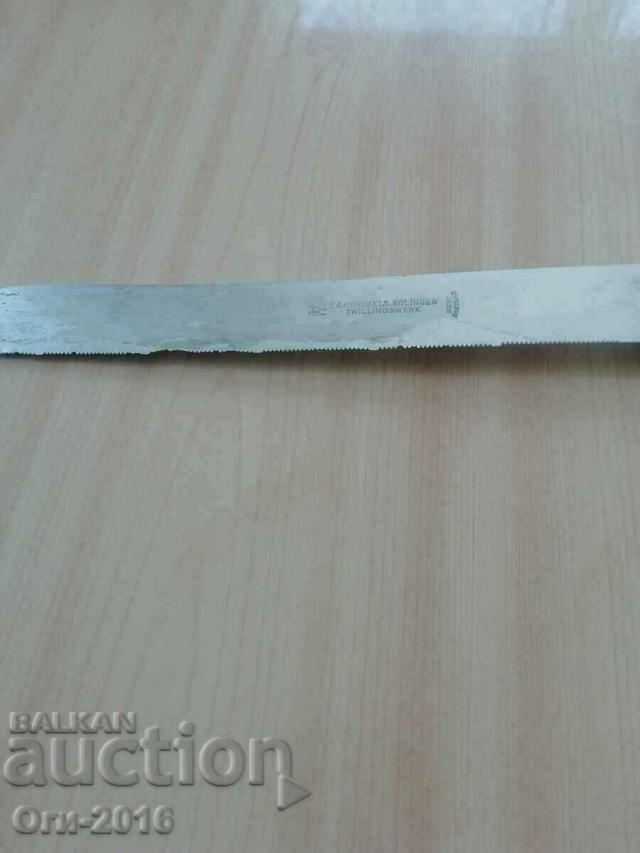 Old knife J. A. HENCKELS. SOLINGEN with price 45.00 BGN | € 23.01 Old knife J. A. HENCKELS. SOLINGEN with price 45.00 BGN | € 23.01