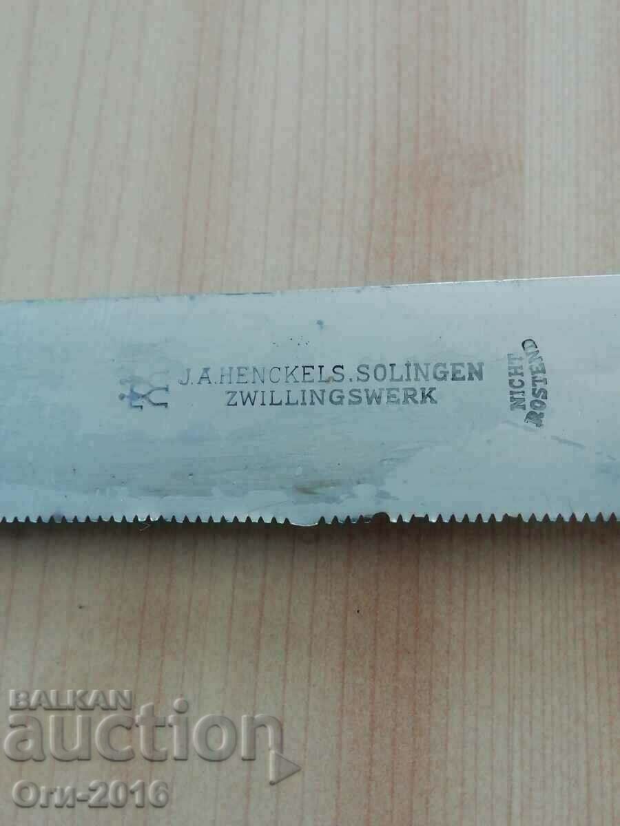 Auction Old knife J. A. HENCKELS. SOLINGEN Auction Old knife J. A. HENCKELS. SOLINGEN