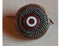 military German or Polish cockade bronze, enamel, tin