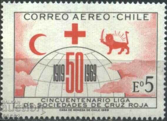 Чиста марка 50 години Червен Кръст Полумесец 1969  от Чили