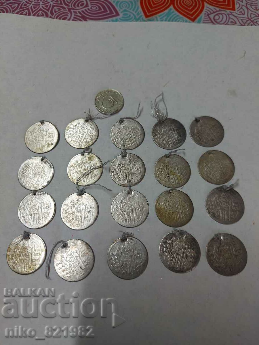 White coins for jewelry