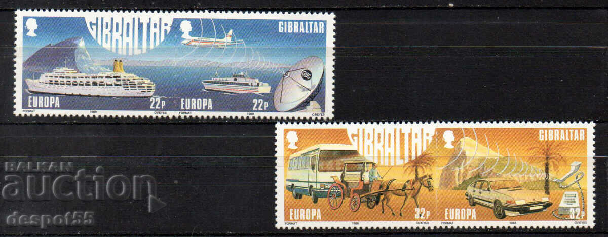 1988. Gibraltar. Europa - Transport și comunicații.