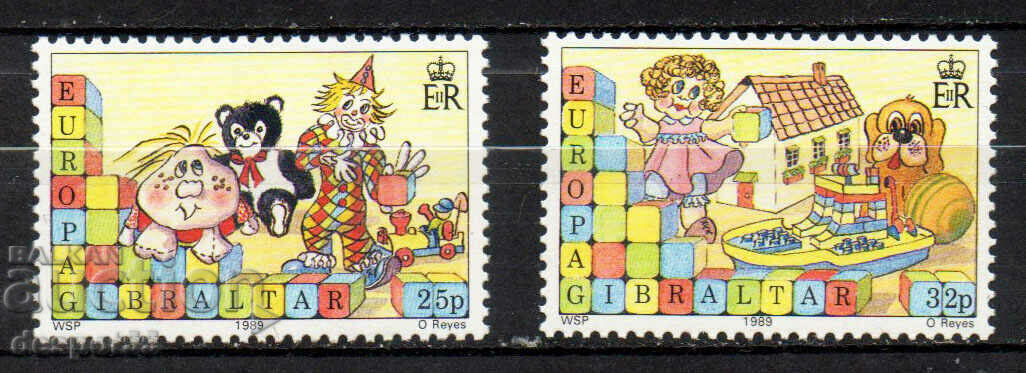 1989. Гибралтар. Европа - Детски игри.