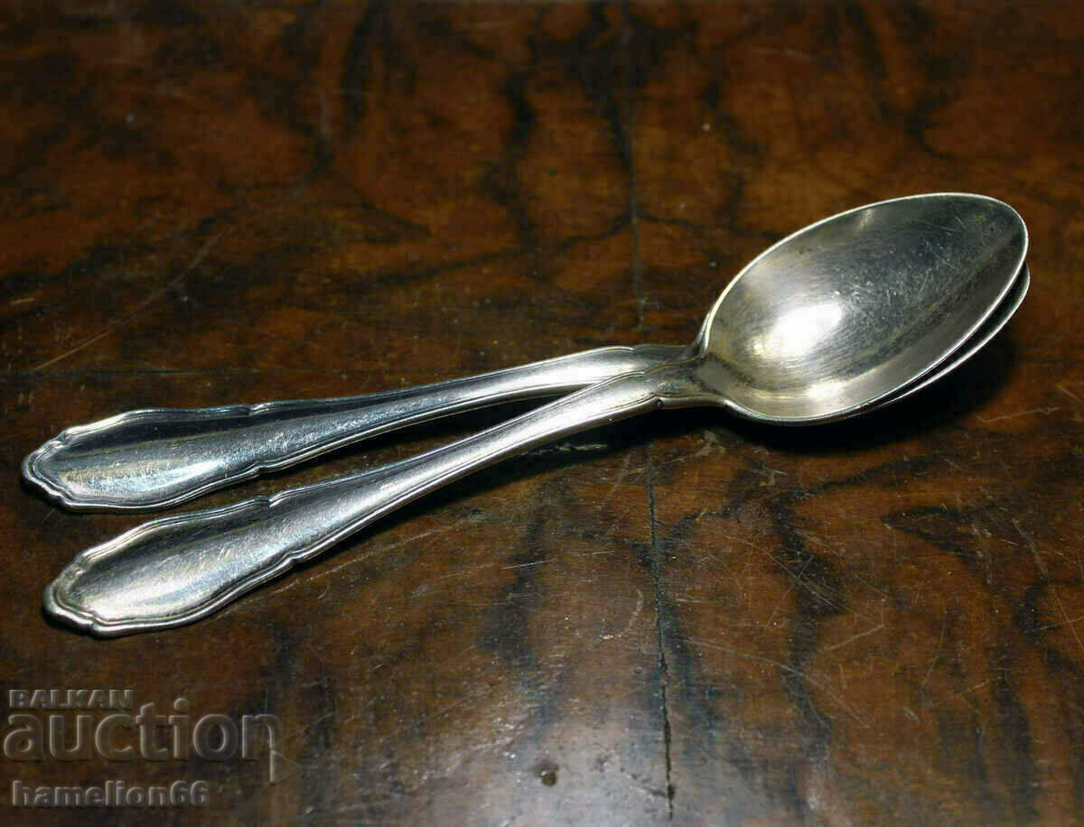 Silver spoons. 2 pcs.