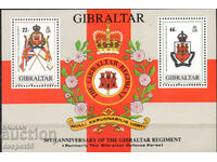 1989. Гибралтар. 50 год. на Гибралтарския полк. Блок.