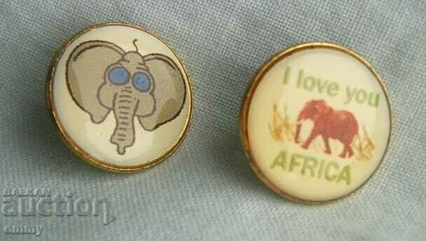 Ecuson elefant, Africa - 2 buc