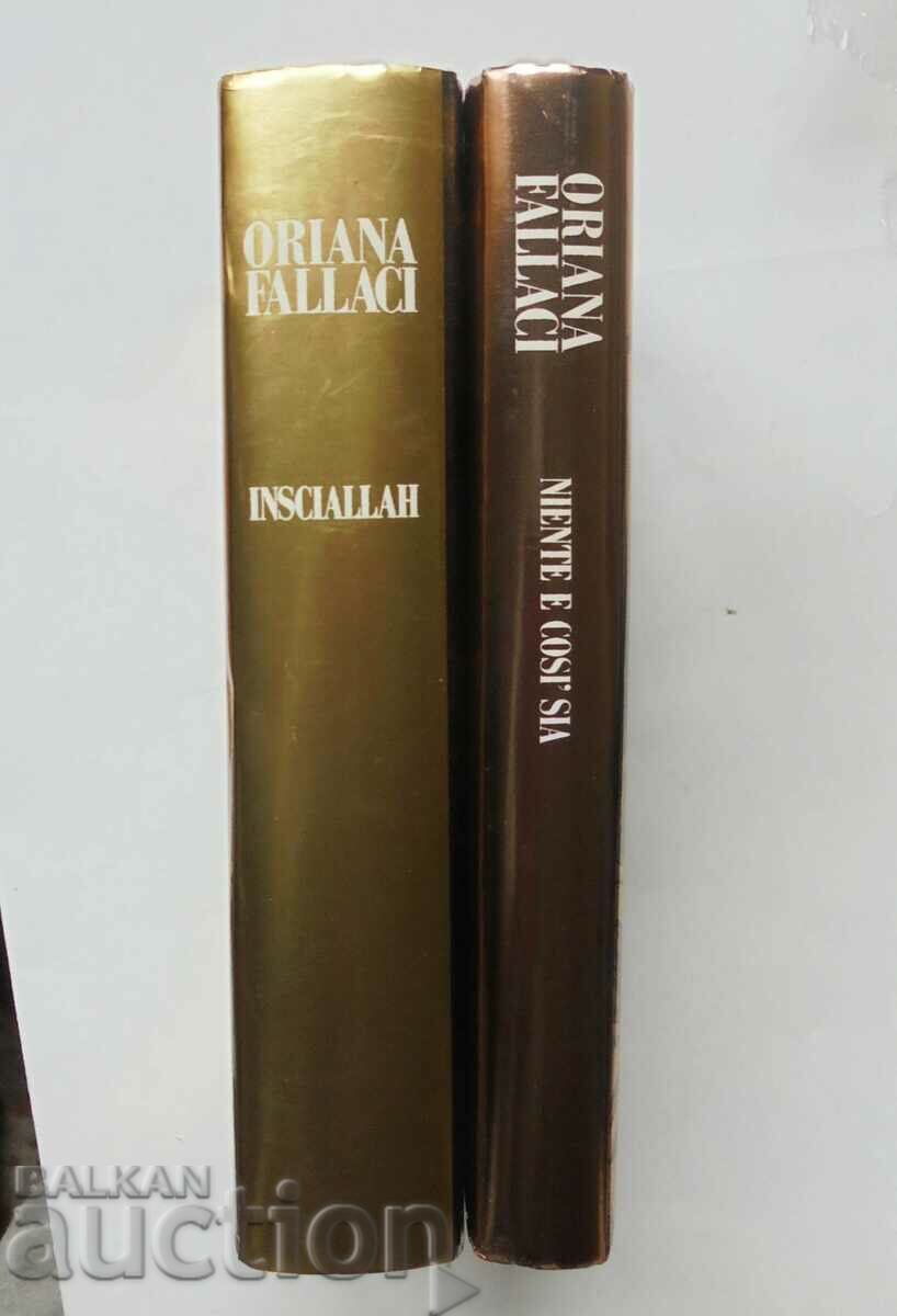 Δημοπρασία Insciallah - Oriana Fallaci 1992. Oriana Fallaci Δημοπρασία Insciallah - Oriana Fallaci 1992. Oriana Fallaci
