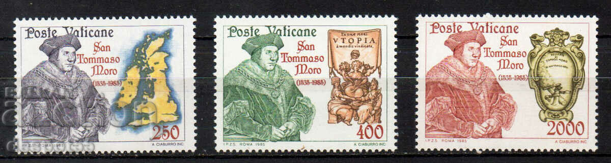 1985. Vaticanul. 450 de ani de la moartea lui Thomas More.