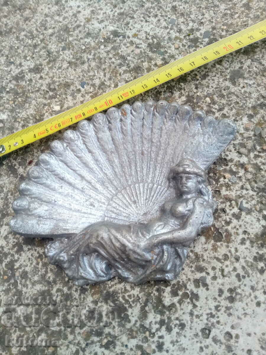 Old aluminum ashtray with price 24.99 BGN | € 12.78