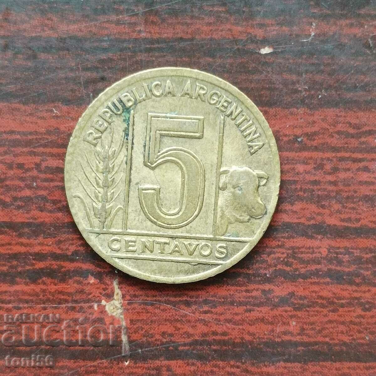 Argentina 5 centavos 1944