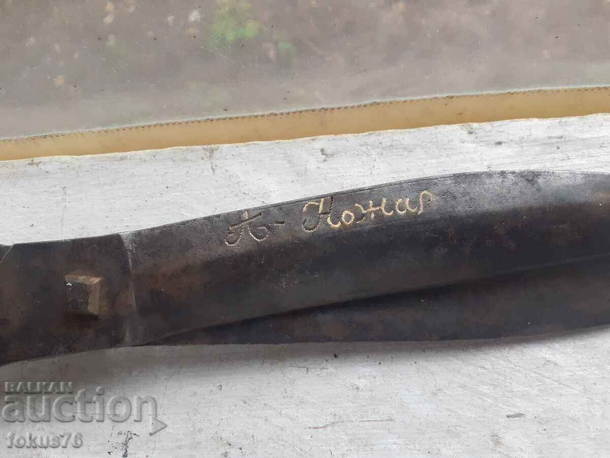 Delivery of Old forged Renaissance scissors with gold studs Delivery of Old forged Renaissance scissors with gold studs