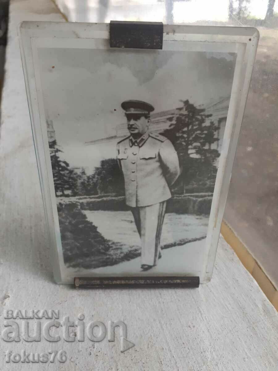 Old photo of Stalin in a glass frame with price 30.00 BGN | € 15.34 Old photo of Stalin in a glass frame with price 30.00 BGN | € 15.34