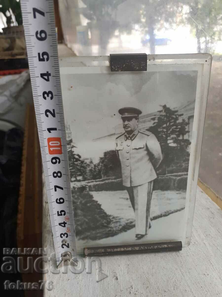 Old photo of Stalin in a glass frame - 5 Old photo of Stalin in a glass frame - 5