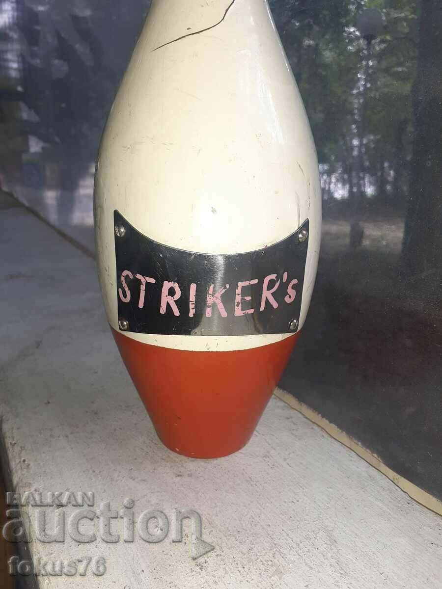 Vintage collectible wooden bowling pin - 6