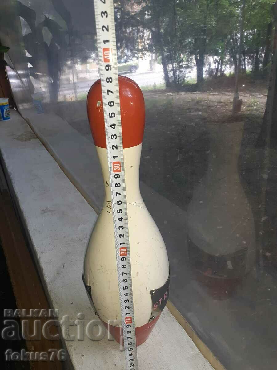 Vintage collectible wooden bowling pin - 7