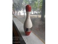 Vintage collectible wooden bowling pin