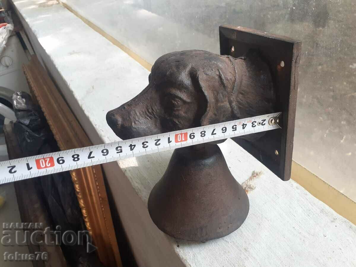 Unique cast iron door or gate bell dog - 6 Unique cast iron door or gate bell dog - 6