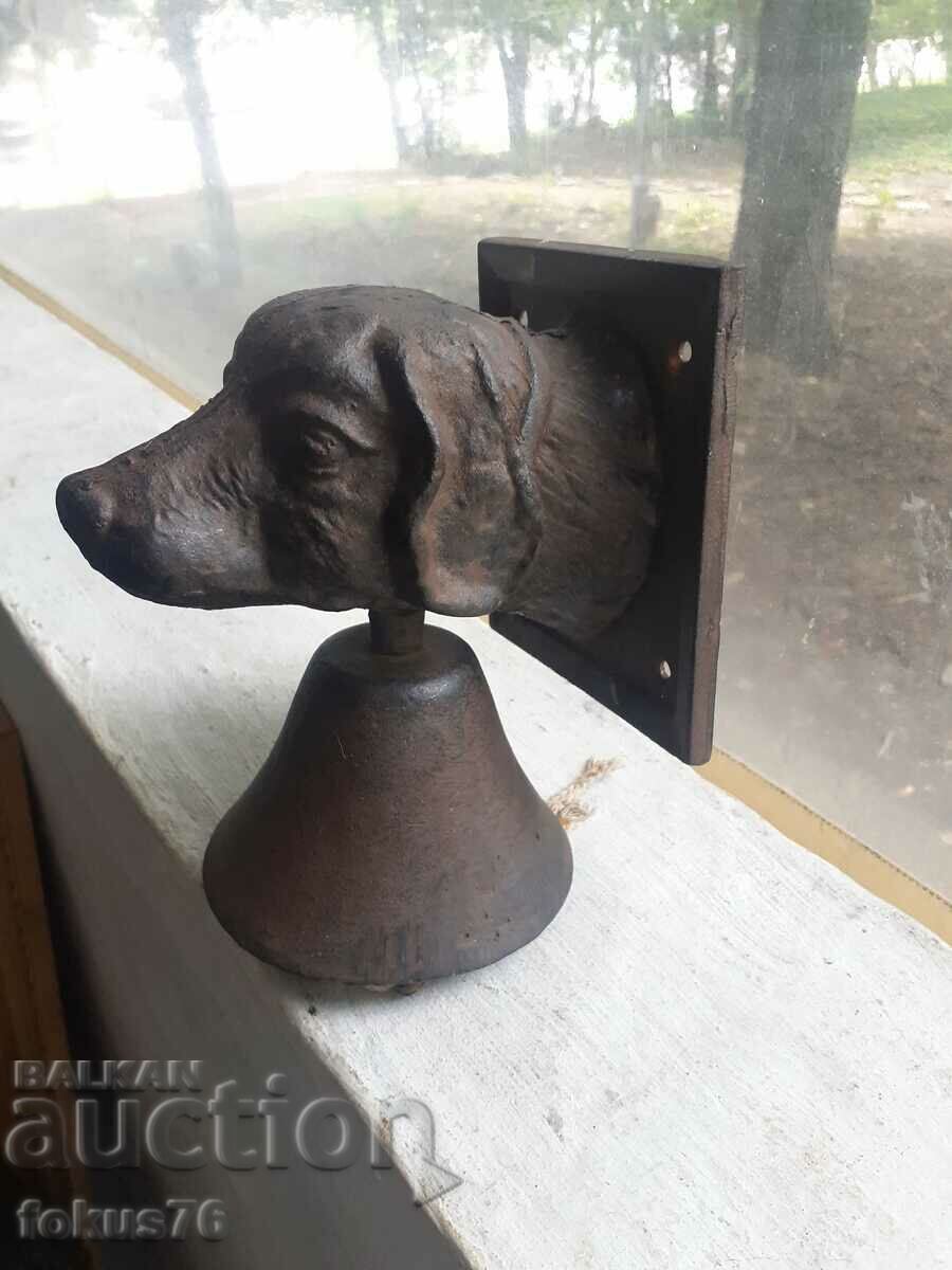 Câine unic din fontă pentru ușă sau poartă