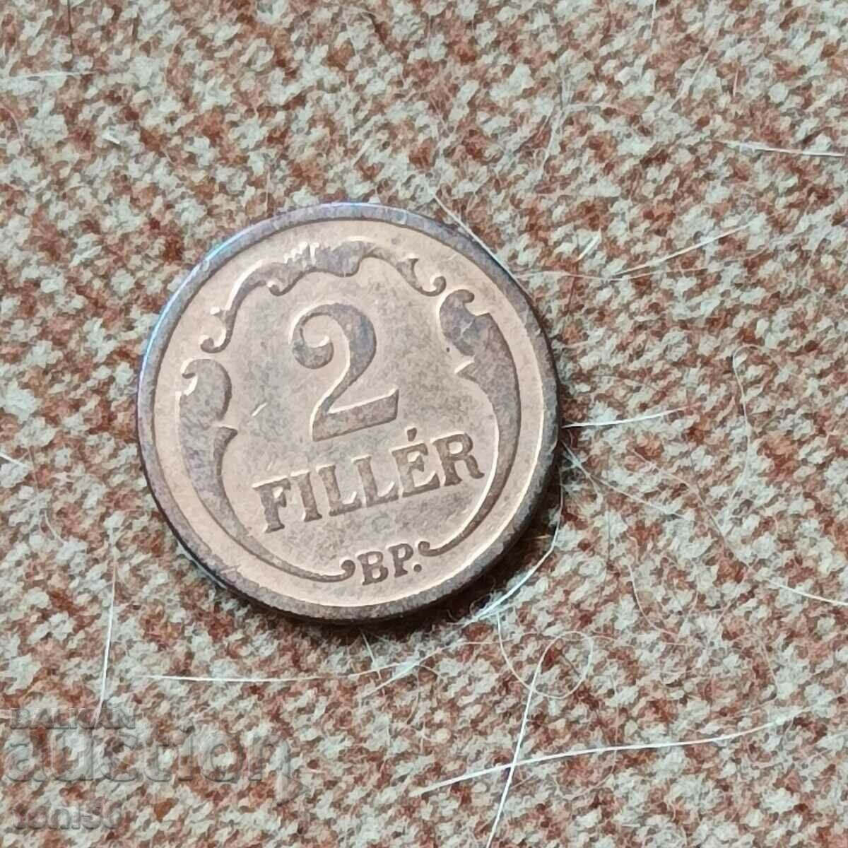 Унгария 2 филера 1927