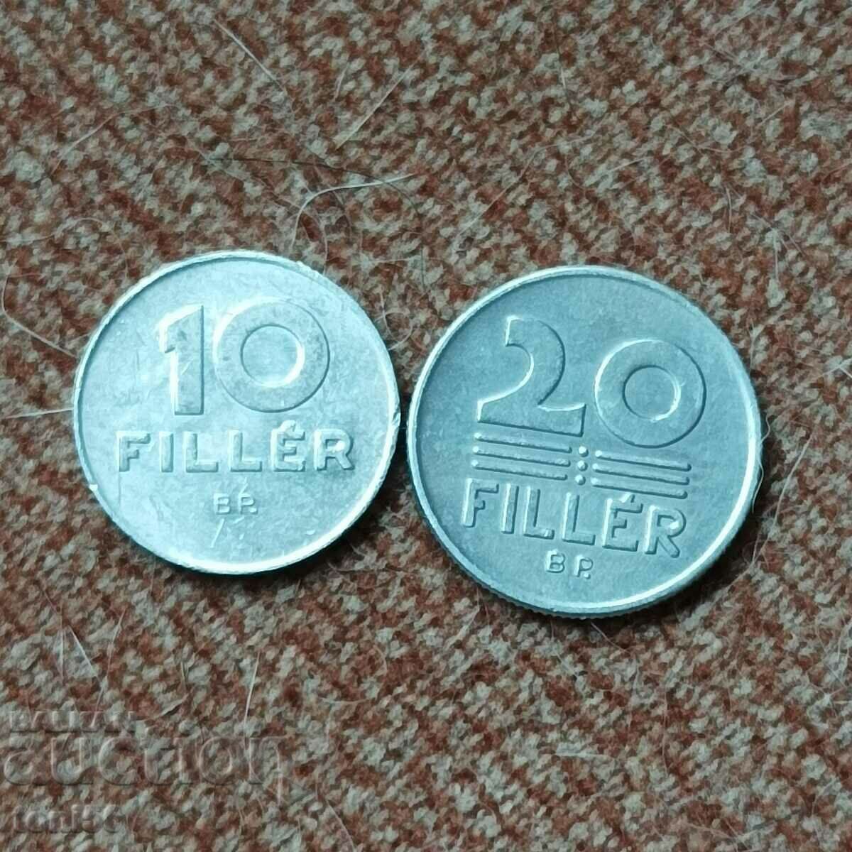 Hungary 10 + 20 fillers 1976-84