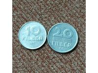 Hungary 10 + 20 fillers 1976-84