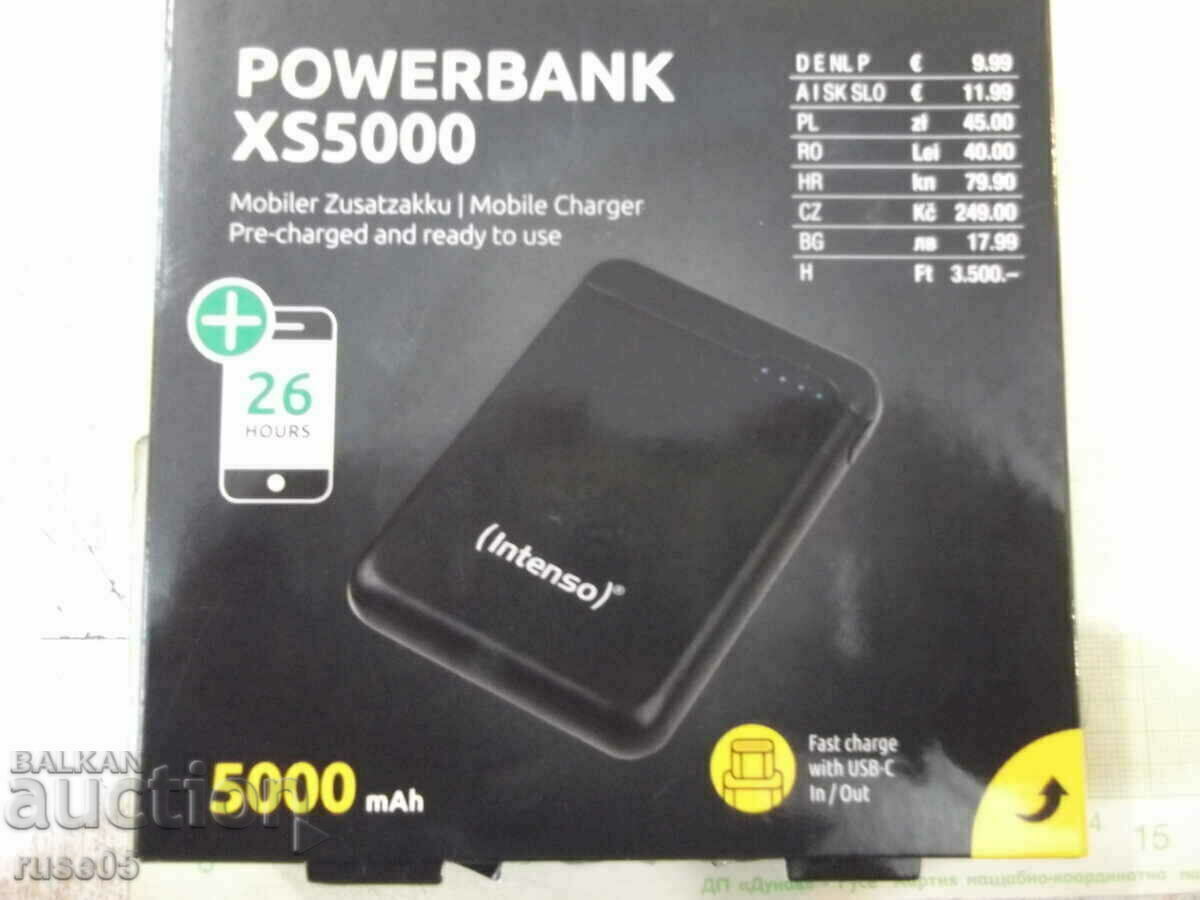 Εξωτερική μπαταρία "Powerbank / XS5000" με οθόνη LED καινούργια με τιμή 10.00 BGN | € 5.11 Εξωτερική μπαταρία "Powerbank / XS5000" με οθόνη LED καινούργια με τιμή 10.00 BGN | € 5.11