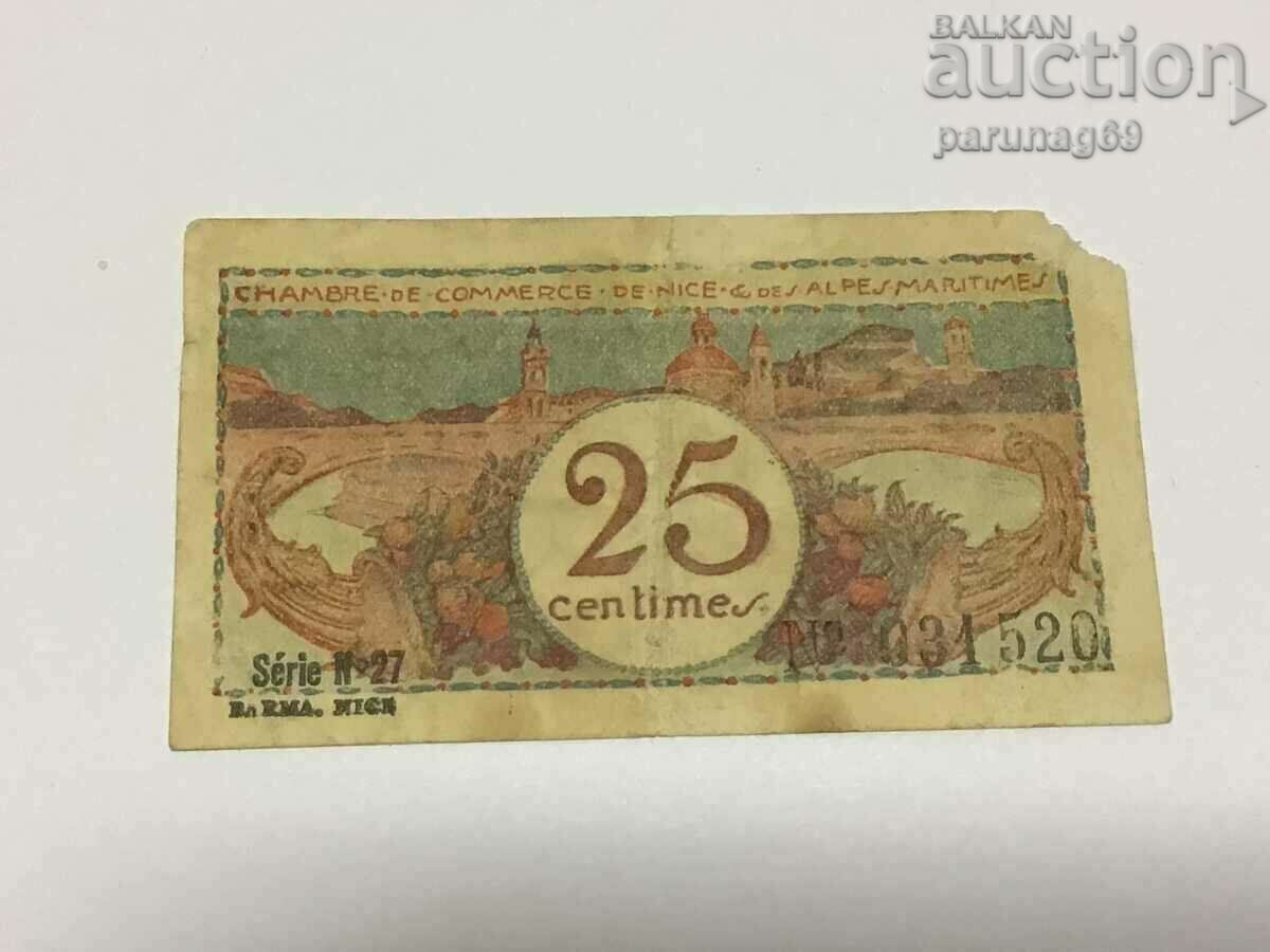 France 0.25 franc 1918 Nice with price 10.00 BGN | € 5.11