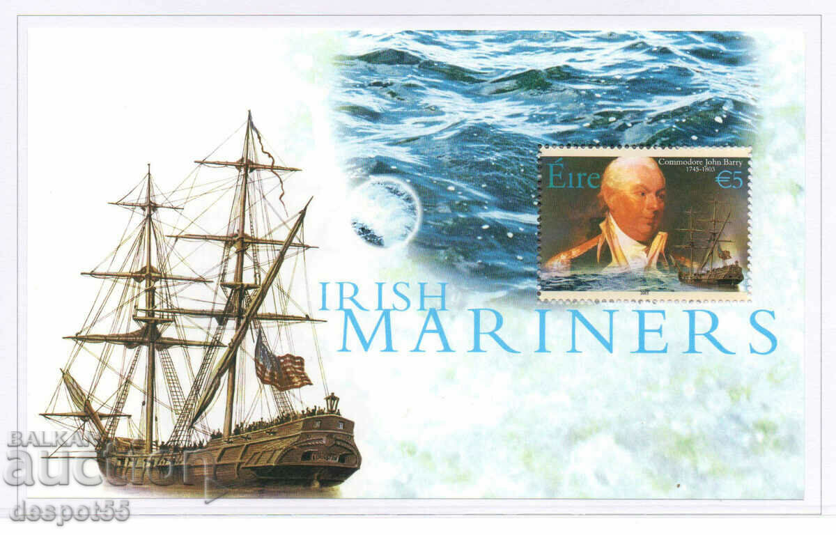 2003. Irlanda. Ofițeri ai marinei irlandeze. Bloc.