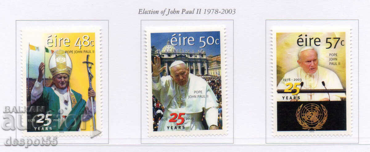 2003. Irlanda. Pontificatul Papei Ioan Paul.