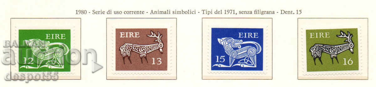 1980. Eire. Symbolic animals - New values.