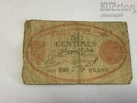 France 0.50 franc 1915 to Algeria