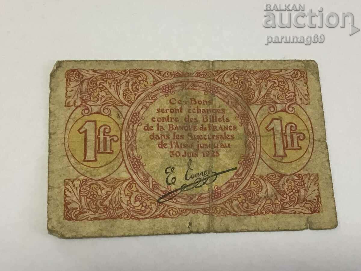 France 1 franc 1925 St Quentin with price 8.00 BGN | € 4.09
