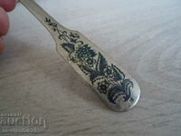 Old Russian Silver Spoon with NIELO