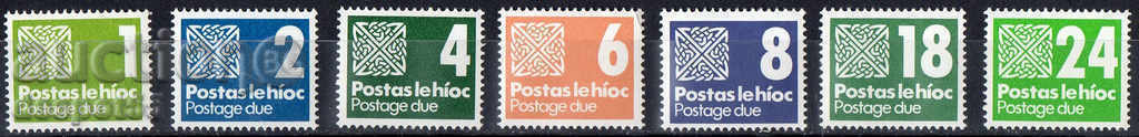 1980. Η Ιρλανδία. Γραμματόσημα. Αριθμοί. Νέος σχεδιασμός.