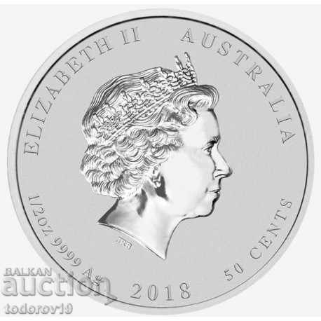 Σεληνιακό Έτος του Σκύλου 2018 1/2 ουγκιά /Έγχρωμο/ με τιμή 89.99 BGN | € 46.01 Σεληνιακό Έτος του Σκύλου 2018 1/2 ουγκιά /Έγχρωμο/ με τιμή 89.99 BGN | € 46.01