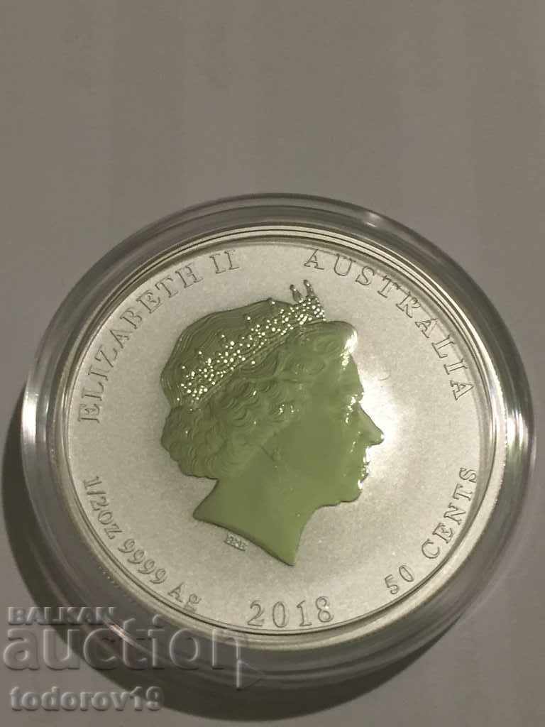 Παράδοση Σεληνιακό Έτος του Σκύλου 2018 1/2 ουγκιά /Έγχρωμο/ Παράδοση Σεληνιακό Έτος του Σκύλου 2018 1/2 ουγκιά /Έγχρωμο/