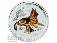 Lunar Year of the Dog 2018 1/2 oz /Colored/